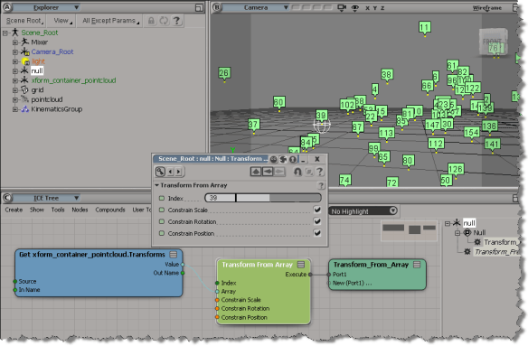 Making a Null follow a particle | eX-SI